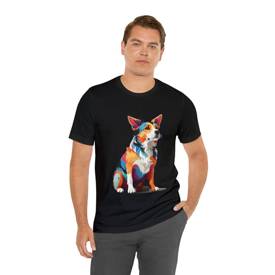 Sitting Dog Graphic Tee - Wave Fusions