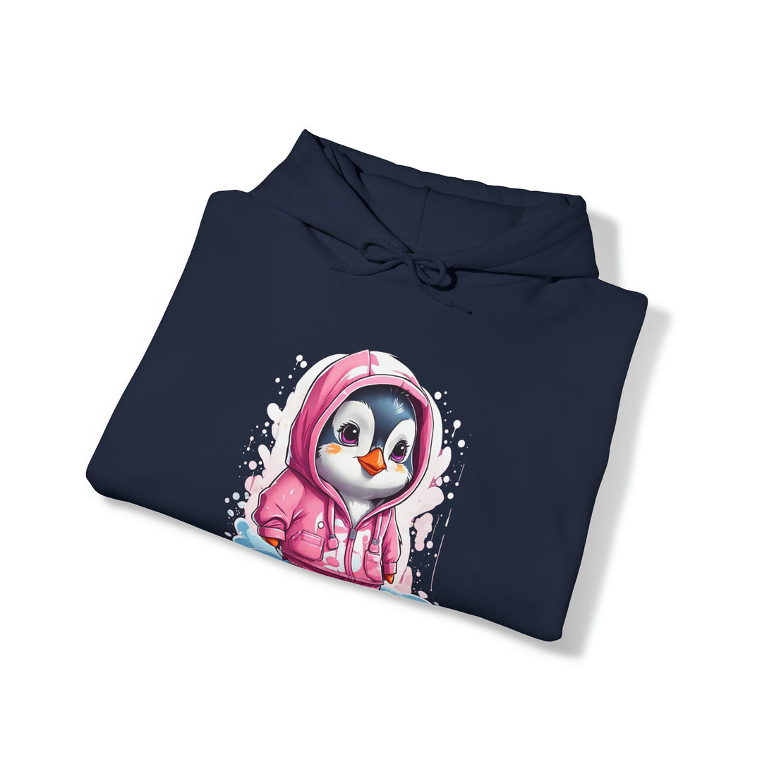 Penguin Unisex Heavy Blend™ Hooded Sweatshirt - Wave Fusions