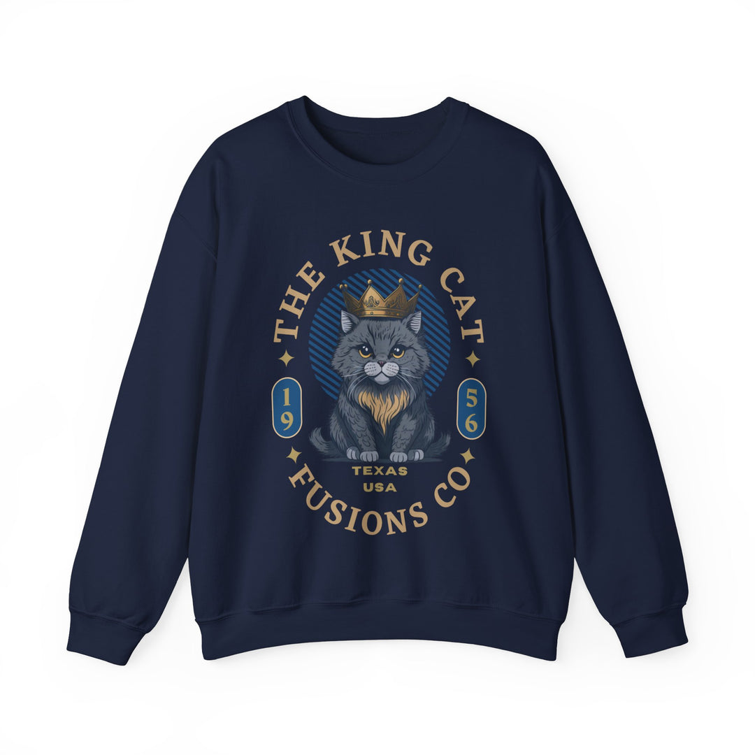 The King Cat Sweatshirt - Royal Feline Series