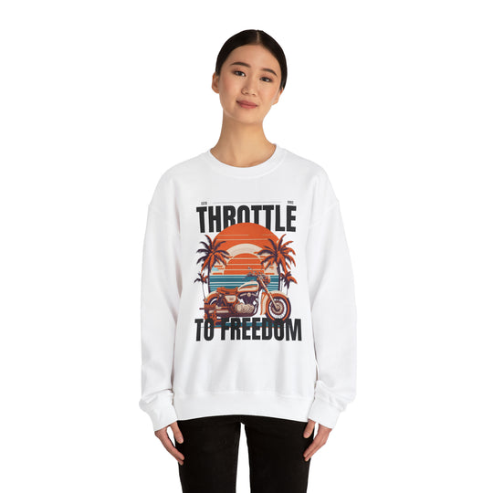 Throttle To Freedom Unisex Sweatshirt - Wave Fusions