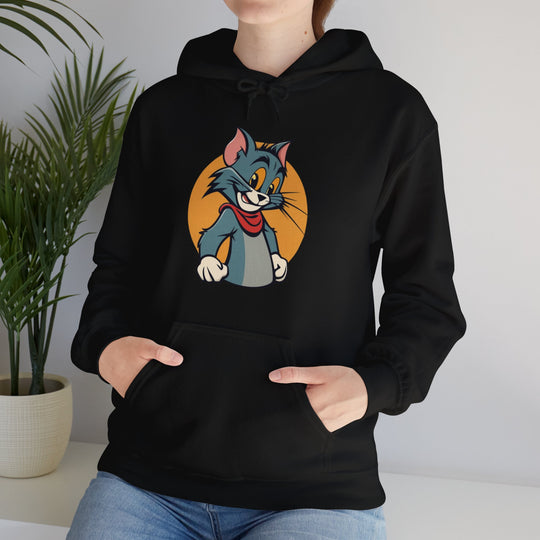 Tom Cat Grin Hoodie - Joyful Jumper