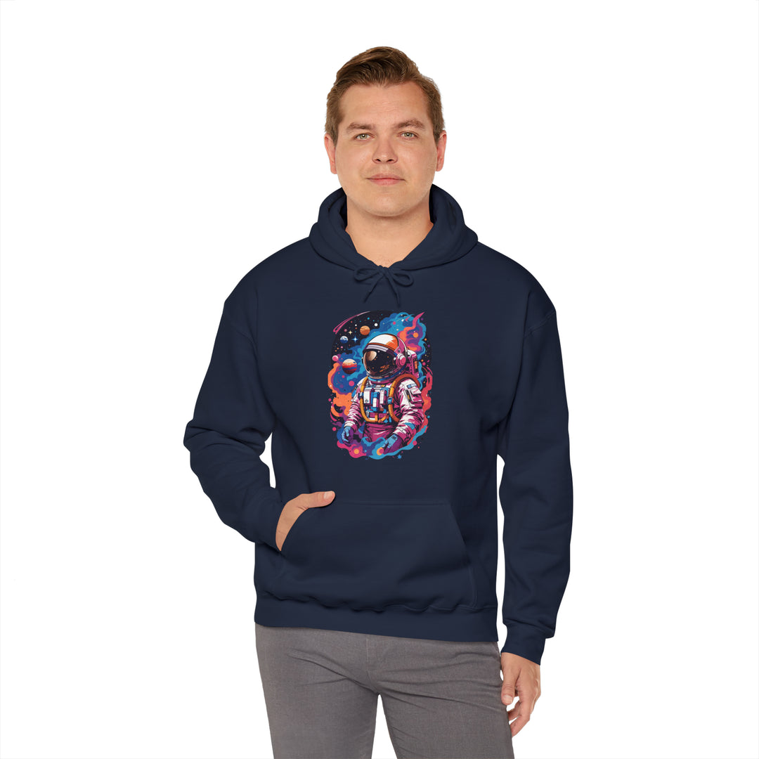 Cosmic Voyager Astronaut Unisex Hoodie - Wave Fusions