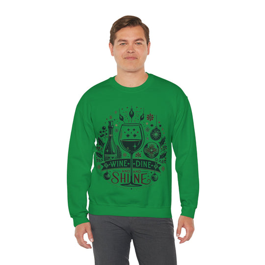 Wine, Dine And Shine Unisex Sweatshirt - Wave Fusions