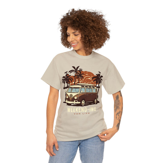 Weekend-ing Adventure Van Life T-Shirt - Escape in Style