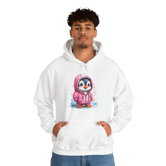 Penguin Unisex Heavy Blend™ Hooded Sweatshirt - Wave Fusions