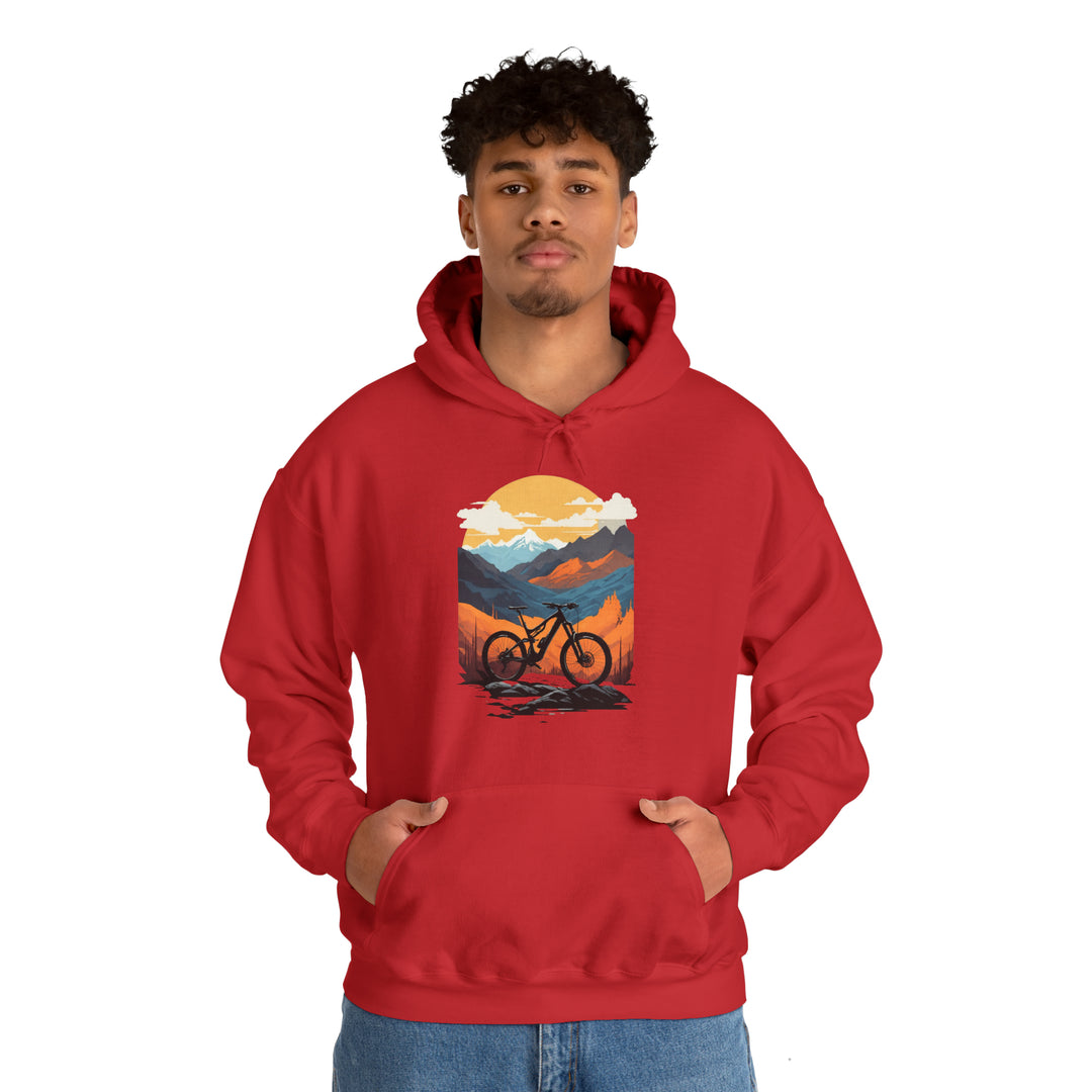 Mountain Bike Unisex Hoodie - Wave Fusions