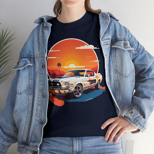 Sunset Muscle Car T-Shirt - Muscle Car Edition