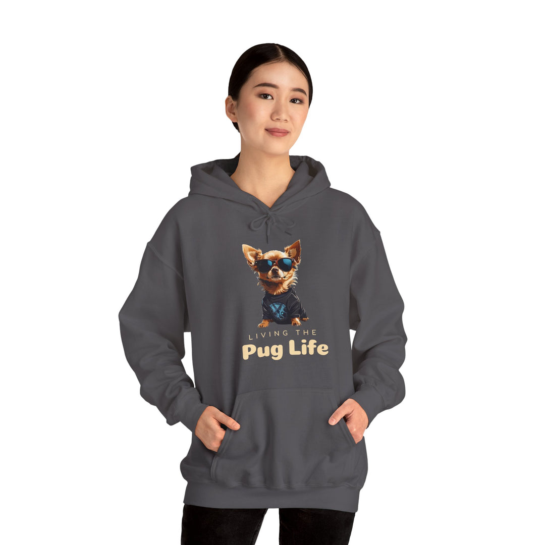 Pug Attitude Hoodie - Living The Pug Life