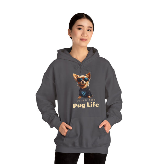 Pug Attitude Hoodie - Living The Pug Life