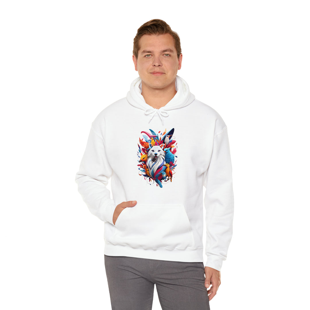 Dog and Phoenix Heavy Blend™ Hooded Sweatshirt - Wave Fusions