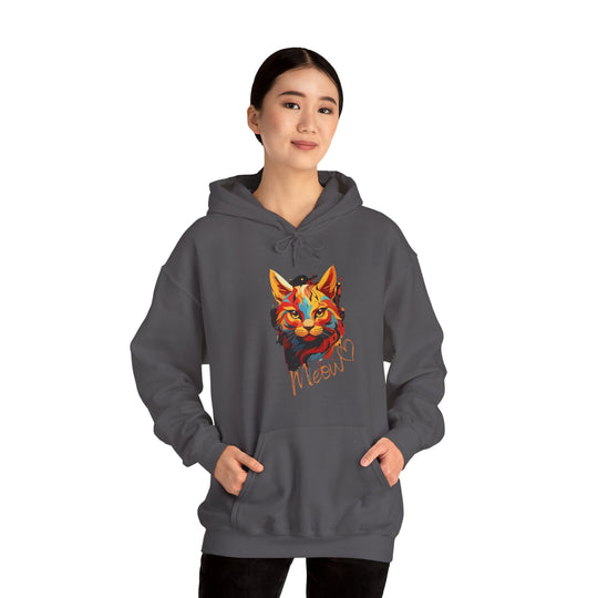 Abstract Meow Cat Hoodie - Palette of Purr