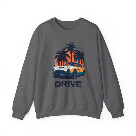 Drive in Paradise Classic Car Tropical Sweatshirt - Classic Sports Car Series