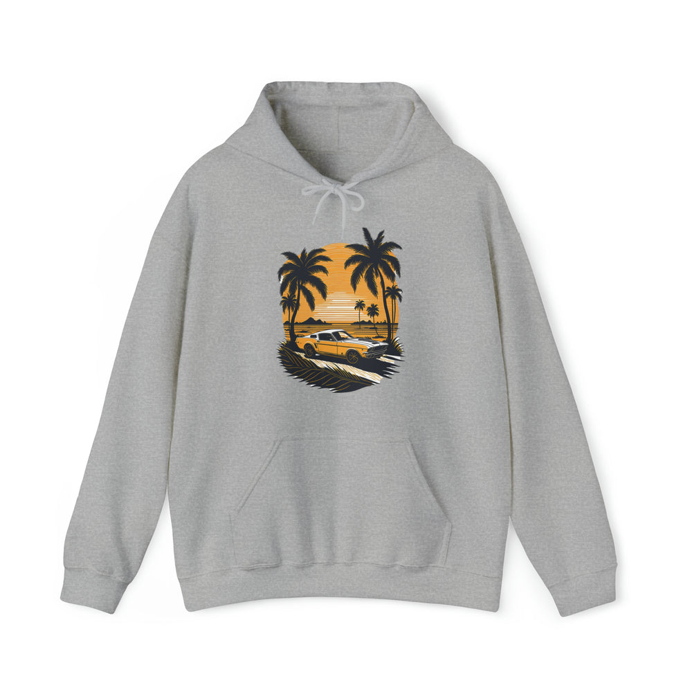 Vintage Car Unisex Hooded Sweatshirt - Wave Fusions