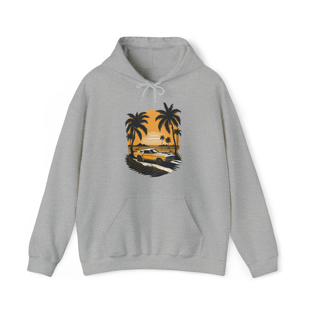 Vintage Car Unisex Hooded Sweatshirt - Wave Fusions