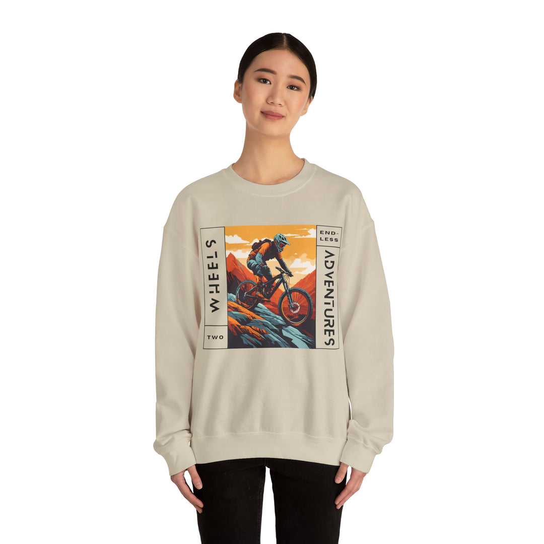 Two Wheels Endless Adventure Unisex Sweatshirt - Wave Fusions