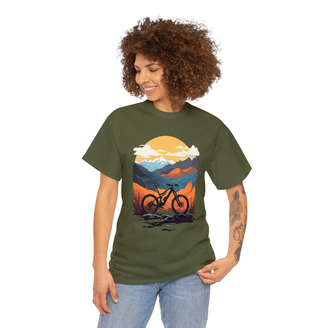 Mountain Bike Unisex T Shirt - Wave Fusions