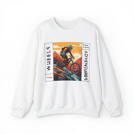 Two Wheels Endless Adventure Unisex Sweatshirt - Wave Fusions