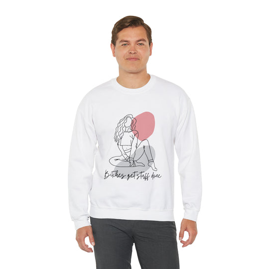 Line Art Unisex Heavy Blend™ Crewneck Sweatshirt - Wave Fusions