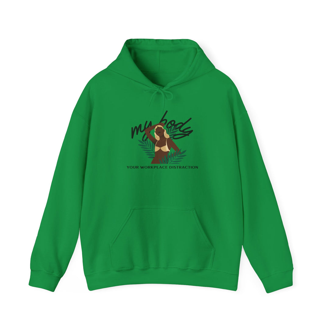 My Body! Your Distraction Jungle Paradise Glow Hoodie