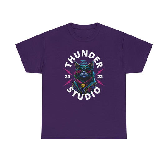 Thunder Studio Cat T-Shirt - DJ Cat Vibe