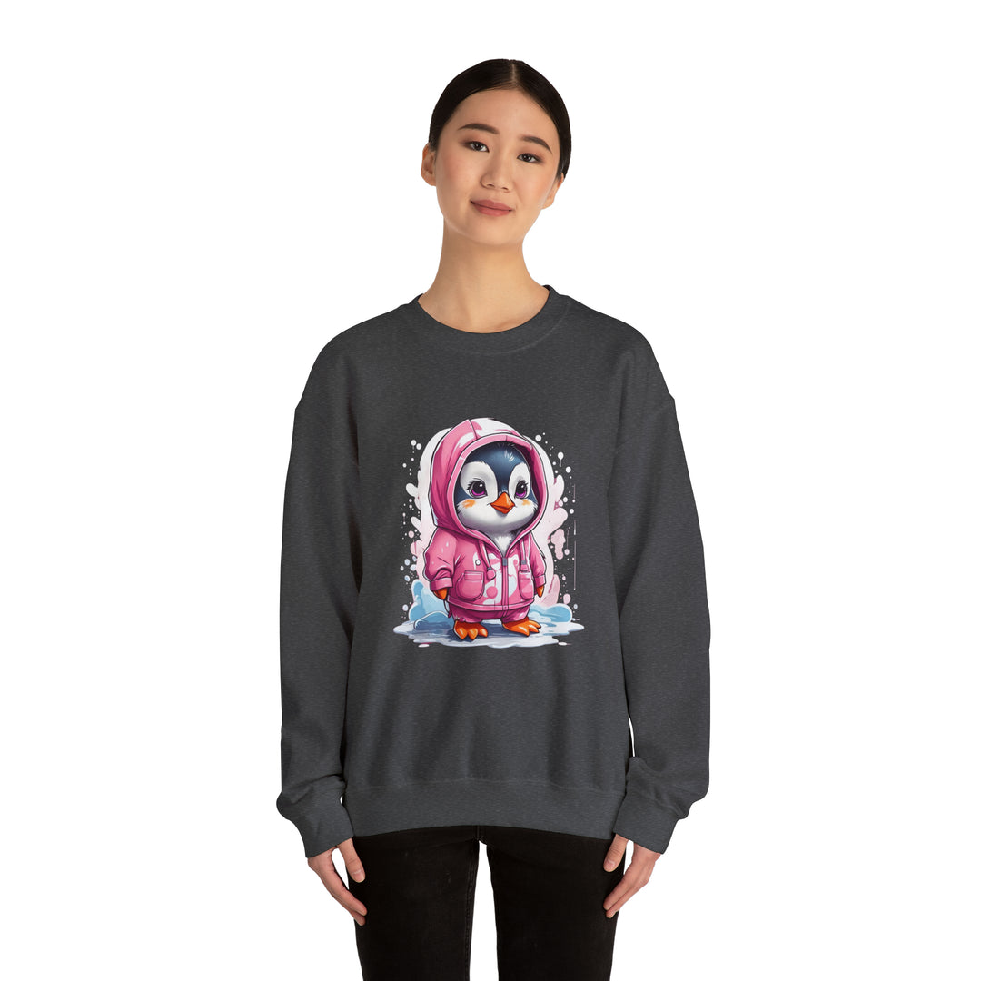 Penguin Unisex Heavy Blend™ Crewneck Sweatshirt - Wave Fusions