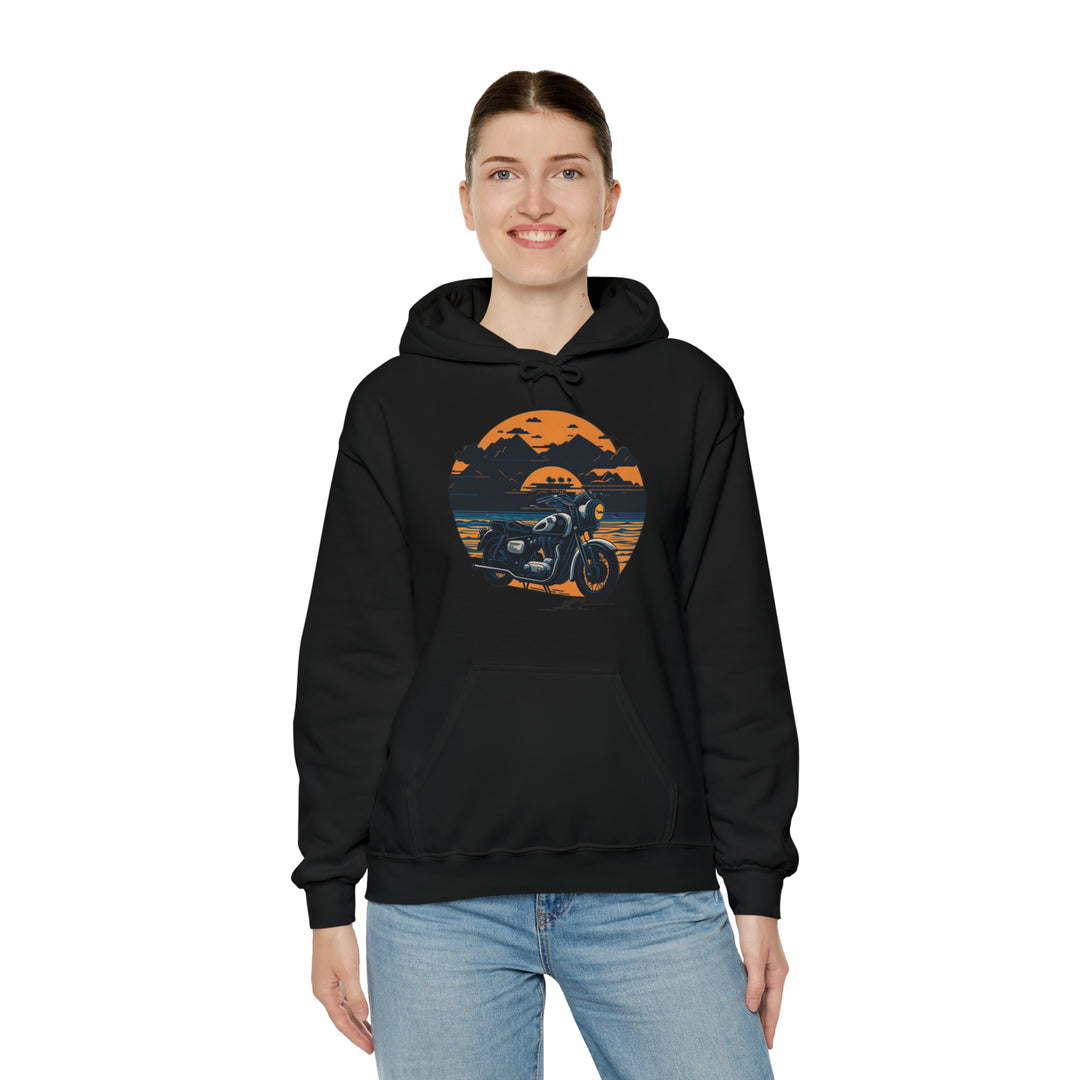 Vintage Bike Unisex Heavy Blend™ Hooded Sweatshirt - Wave Fusions