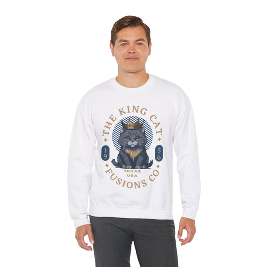 The King Cat Sweatshirt - Royal Feline Series