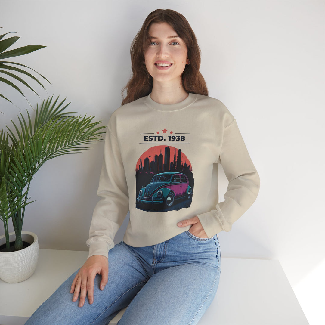 ESTD 1938 Vintage Beetle Sweatshirt - Vintage City Fashion