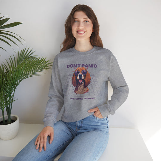 Don't Panic Just Follow The Flow Dog Sweatshirt - Chill Wear