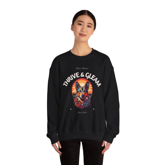 Urban Vista German Shepherd Dog Sweatshirt - Guardian of the City