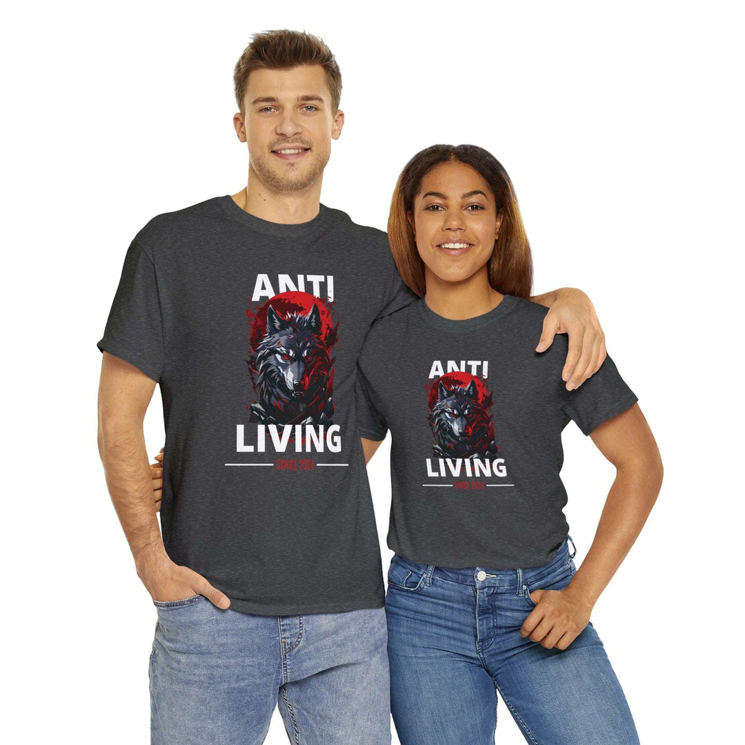 Anti-Living Wolf T-shirt - Dark Rebel Attire