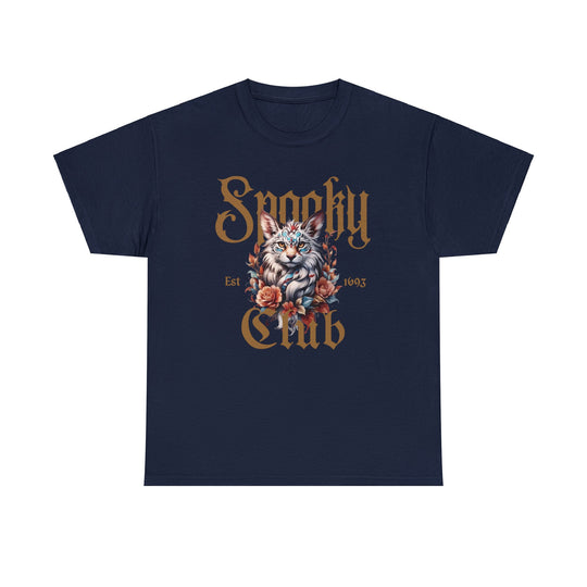 Spooky Club Floral Feline Cat T-Shirt - Spooky Club Charm