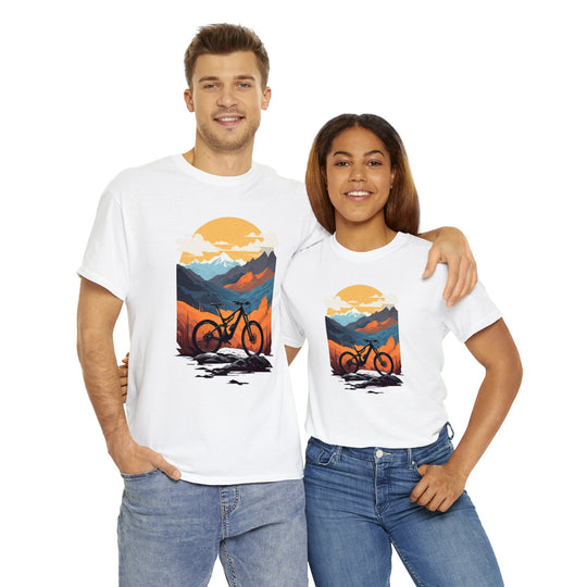 Mountain Bike Unisex T Shirt - Wave Fusions