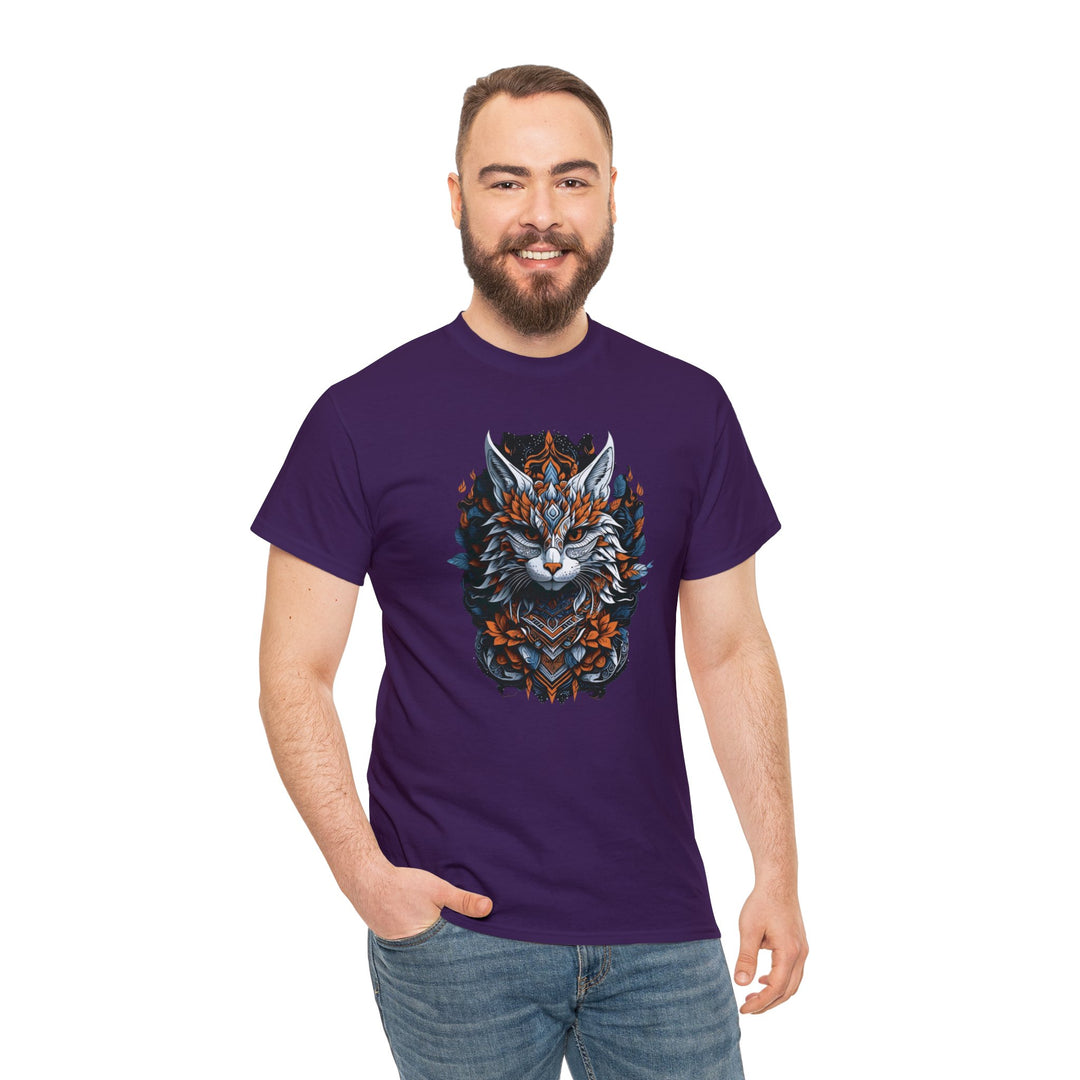 Tribal Majesty Cat Spirit T-shirt - Ancient Spirit Series