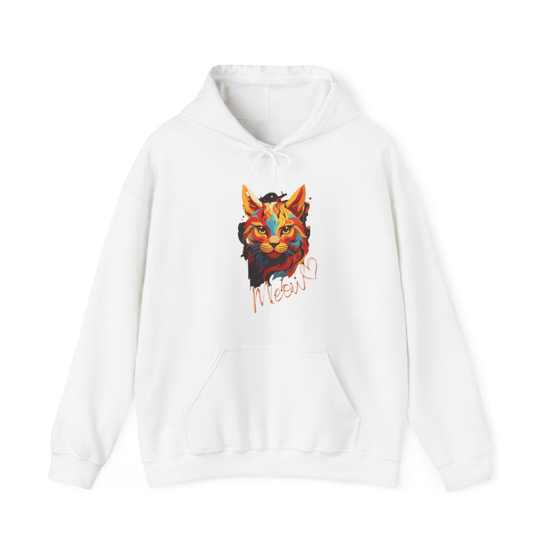 Abstract Meow Cat Hoodie - Palette of Purr