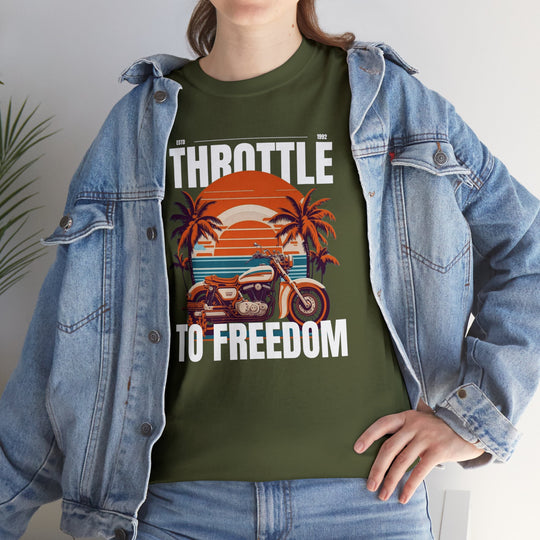 Throttle To Freedom Unisex T Shirt - Wave Fusions