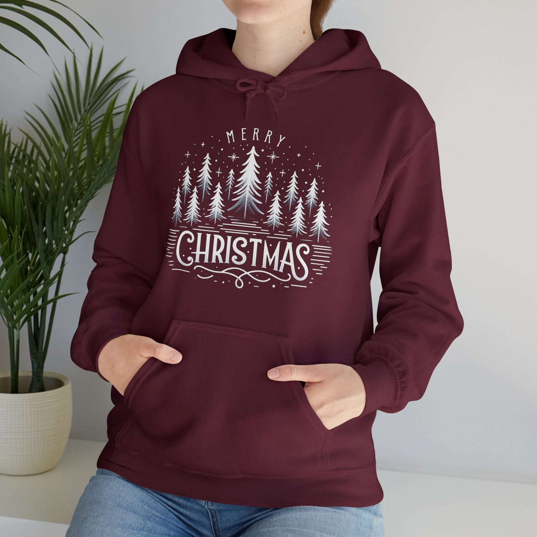 Midnight Magic Christmas Trees Unisex Hoodie