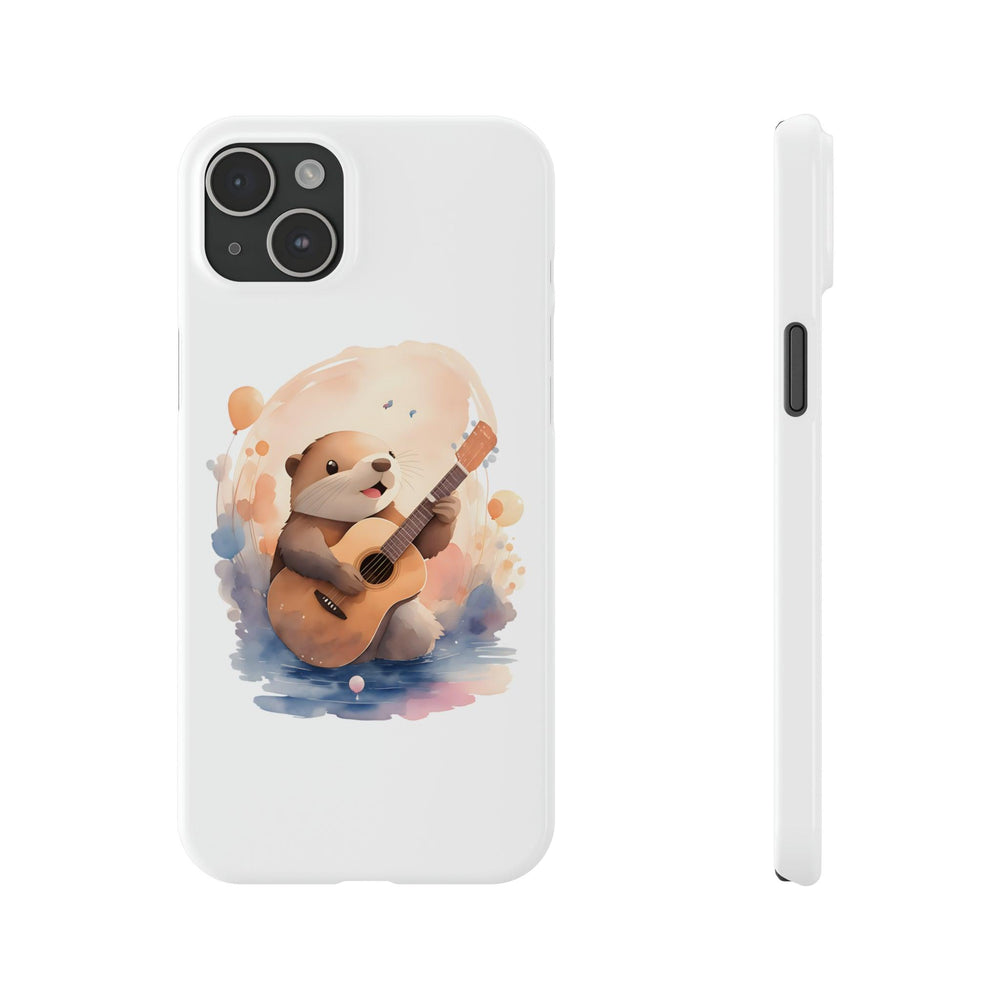 Hamster with Guitar Slim Phone Cases - Wave Fusions