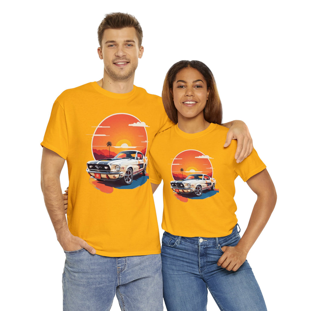 Sunset Muscle Car T-Shirt - Muscle Car Edition