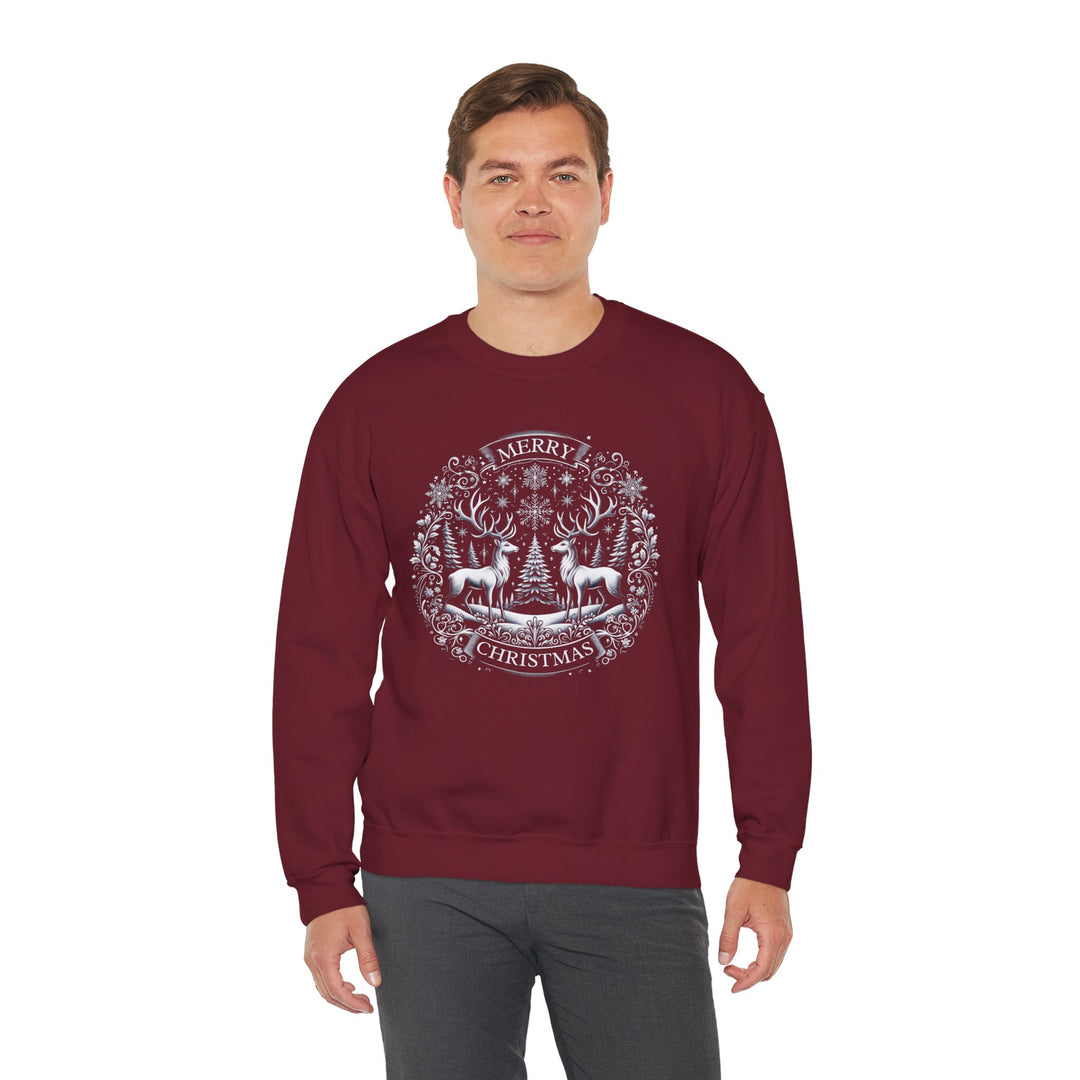 Woodland Reindeer Christmas Elegance Unisex Sweatshirt