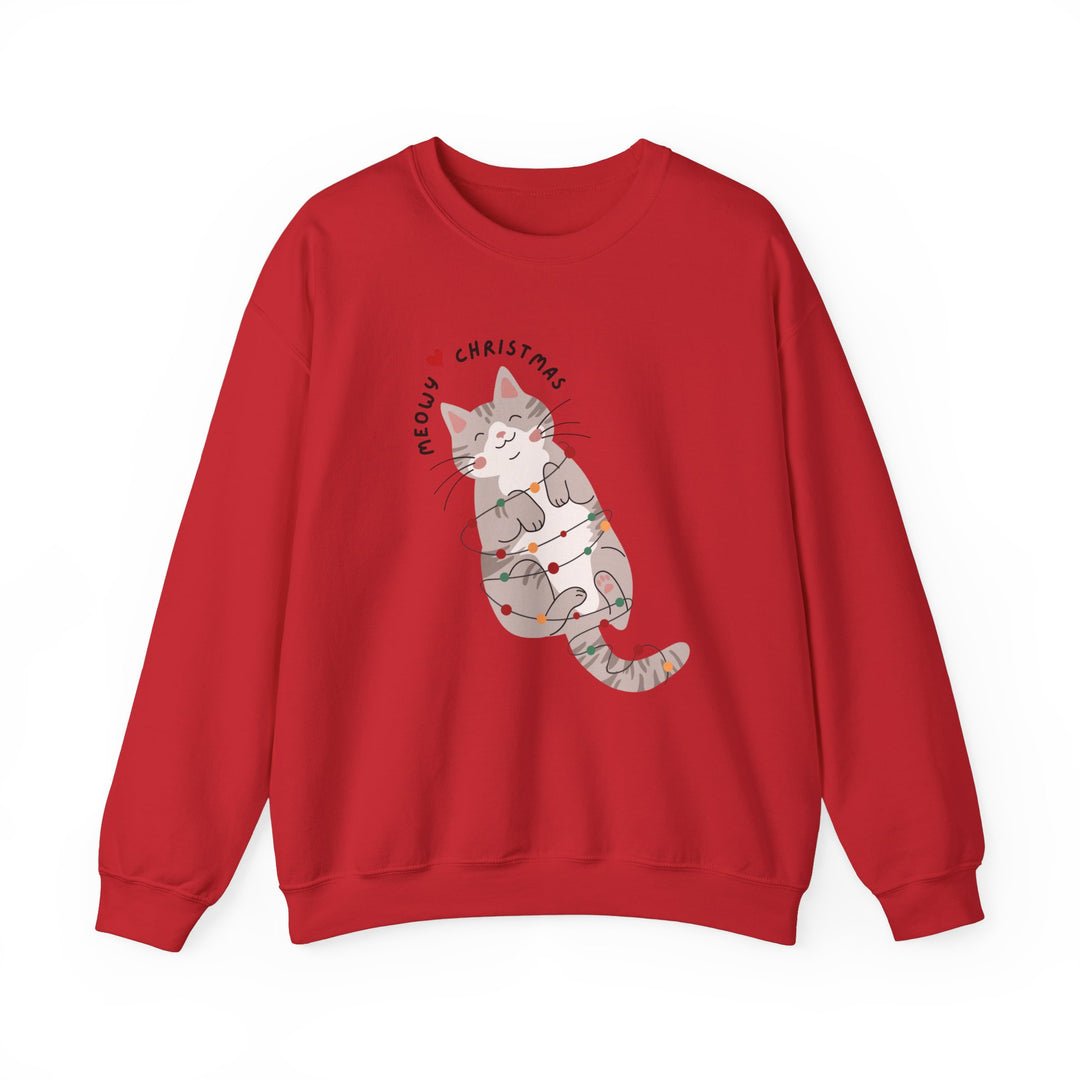 Meowy Christmas Unisex Sweatshirt - Wave Fusions