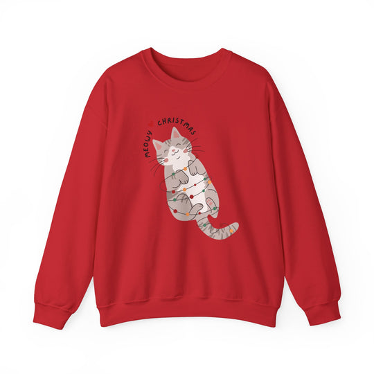 Meowy Christmas Unisex Sweatshirt - Wave Fusions