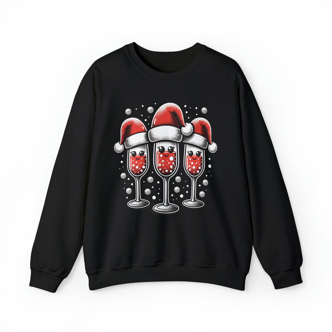 Santa's Toasty Cheers Unisex Sweatshirt - Wave Fusions