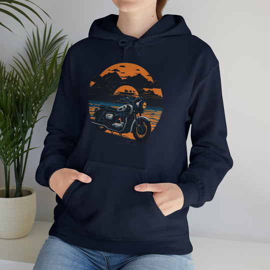 Vintage Bike Unisex Heavy Blend™ Hooded Sweatshirt - Wave Fusions