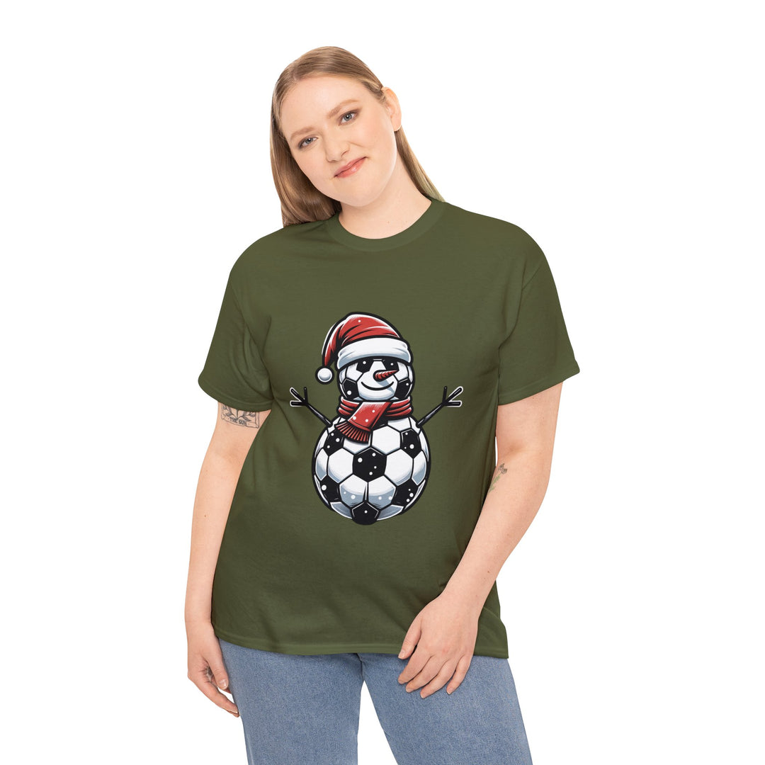 Football Santa Unisex T Shirt - Wave Fusions