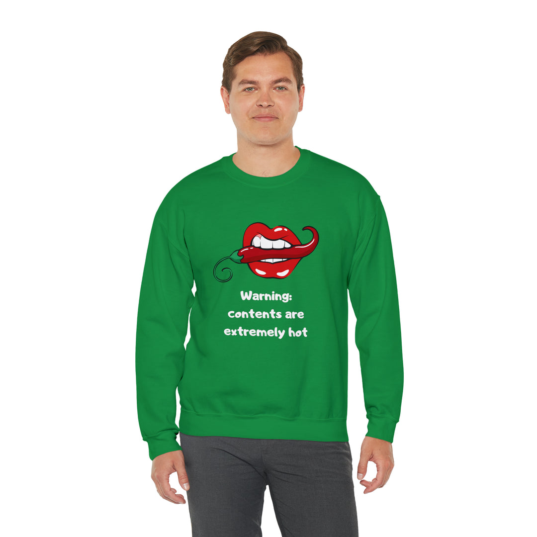 Warning Unisex Heavy Blend™ Crewneck Sweatshirt - Wave Fusions