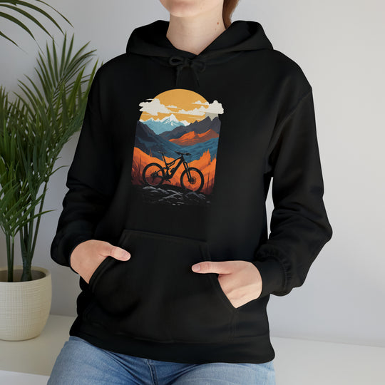 Mountain Bike Unisex Hoodie - Wave Fusions