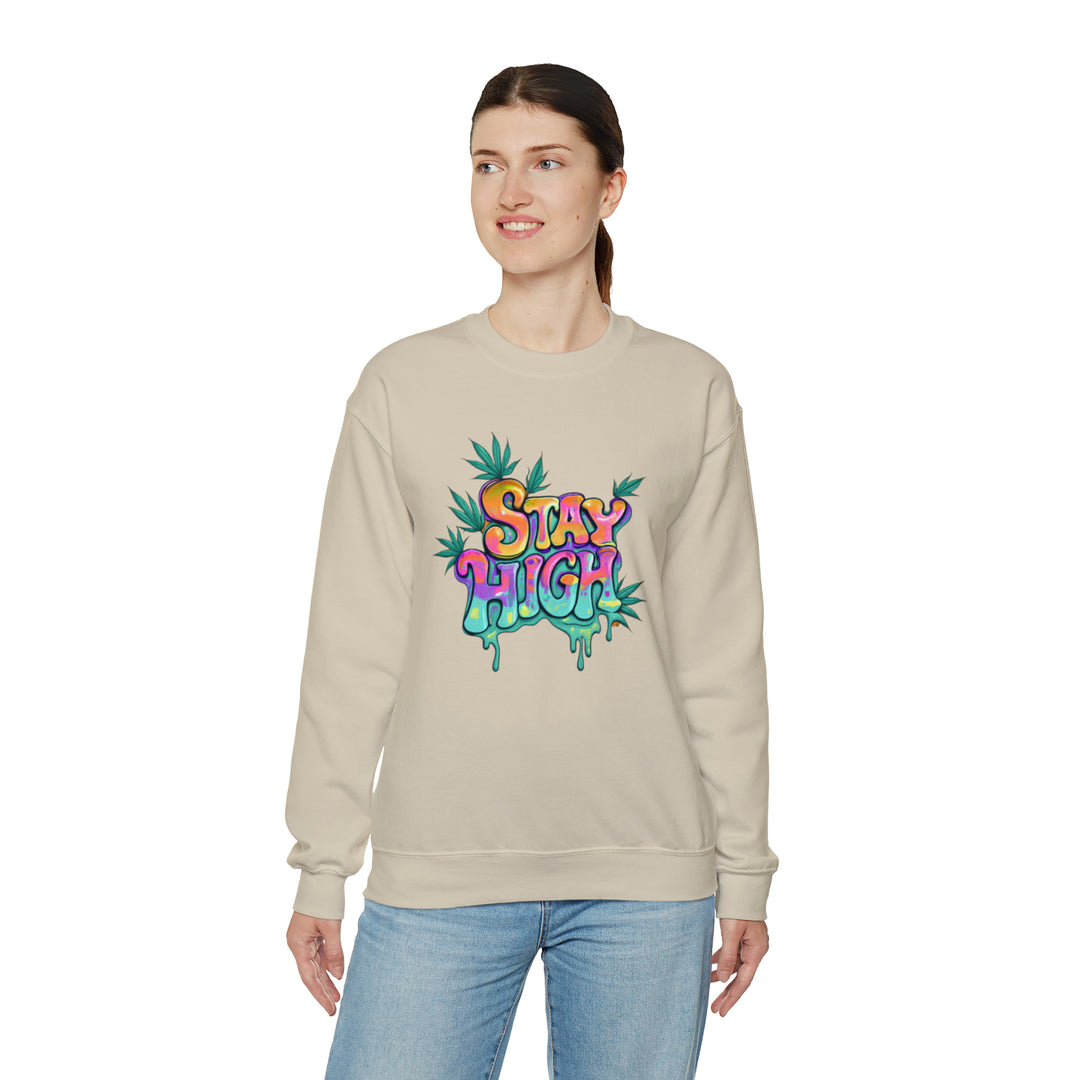 Stay High Unisex Heavy Blend™ Crewneck Sweatshirt - Wave Fusions