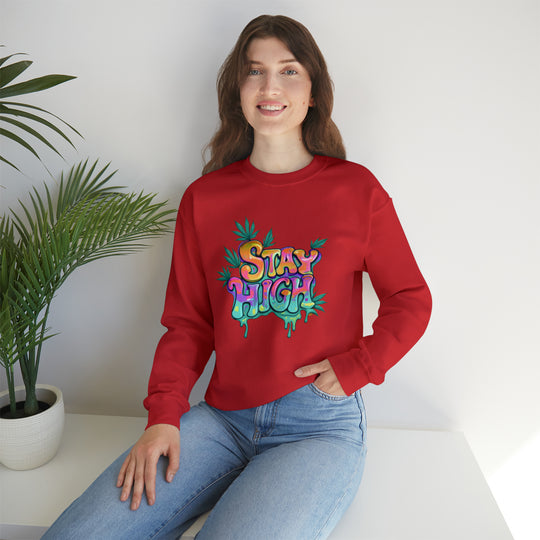 Stay High Unisex Heavy Blend™ Crewneck Sweatshirt - Wave Fusions