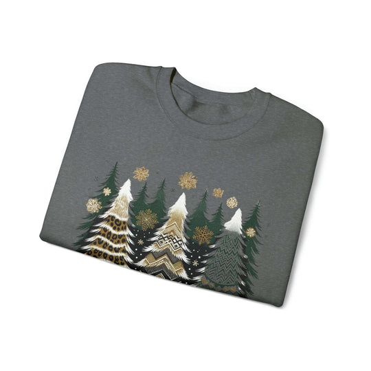 Designed Christmas Trees Unisex Sweatshirt